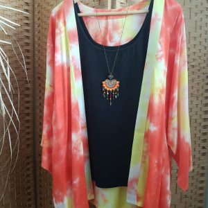 Collection – KIMONOS – TIE AND DYE ORANGE –