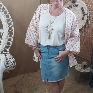 Collection – KIMONOS – FLAMANDS ROSES –