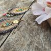 Comme un air de PAON - Boucles d 'oreilles PAON - CHIC ELEGANTE- ROSE BABY - CHIC & RAFFINEE- ATELIERDEMOKA