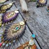 Comme un air de PAON - Boucle d 'oreilles CHIC & ELEGANTE