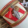 Manchettes / Bracelets - XL - Collection FETE - BRELOQUES A MESSAGES - indian style - by l'atelier de moka