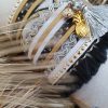Manchette / Bracelet XL- Collection FETE / HIVER - doré, argenté, noir - Indian style - BY L'atelier de moka -