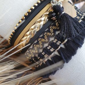 Manchettes / Bracelets - Médium- Collection FETE - BRELOQUES A MESSAGES - indian style - by l'atelier de moka