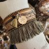 Manchettes / Bracelets - Médium- Collection FETE - BRELOQUES A MESSAGES - indian style - by l'atelier de moka