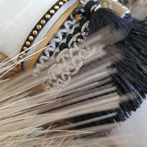 Manchettes / Bracelets - Médium- Collection FETE - BRELOQUE A MESSAGE - indian style - by l'atelier de moka