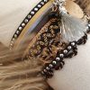 Manchettes / Bracelets - Médium- Collection FETE - BRELOQUE A MESSAGE - indian style - by l'atelier de moka