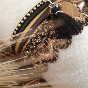 Manchettes / Bracelets - Médium- Collection FETE - BRELOQUE A MESSAGE - indian style - by l'atelier de moka