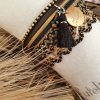 Manchettes / Bracelets - Médium- Collection FETE - BRELOQUE A MESSAGE - indian style - by l'atelier de moka