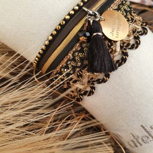 Manchettes / Bracelets - Médium- Collection FETE - BRELOQUE A MESSAGE - indian style - by l'atelier de moka