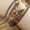 Manchettes / Bracelets - Médium- Collection FETE - BRELOQUE A MESSAGE - indian style - by l'atelier de moka