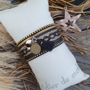 Manchettes / Bracelets - Médium- Collection FETE - BRELOQUE A MESSAGE - indian style - by l'atelier de moka