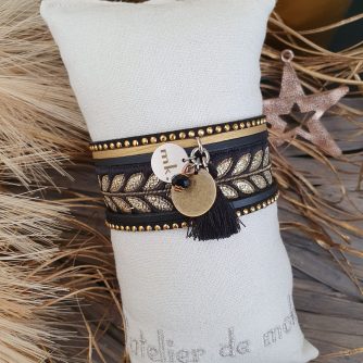 Manchettes / Bracelets - Médium- Collection FETE - BRELOQUE A MESSAGE - indian style - by l'atelier de moka