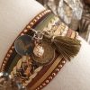 Manchettes / Bracelets - Médium- Collection FETE - BRELOQUE A MESSAGE - indian style - by l'atelier de moka