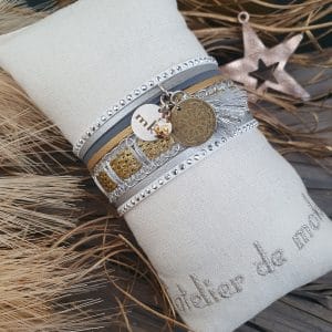 Manchettes / Bracelets - Médium- Collection FETE - BRELOQUE A MESSAGE - indian style - by l'atelier de moka