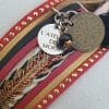 Manchettes / Bracelets - Médium- Collection FETE - BRELOQUE A MESSAGE - indian style - by l'atelier de moka
