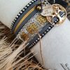 Manchettes / Bracelets - Médium- Collection FETE - BRELOQUE A MESSAGE - indian style - by l'atelier de moka