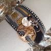 Manchettes / Bracelets - Médium- Collection FETE - BRELOQUE A MESSAGE - indian style - by l'atelier de moka