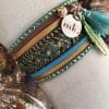 Manchettes / Bracelets - Médium- Collection FETE - BRELOQUE A MESSAGE - indian style - by l'atelier de moka