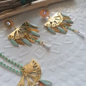 Collection MASKALI - Boucles d'oreilles demi Lune - Bohème CHIC -