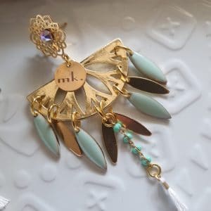Collection MASKALI - Boucles d'oreilles demi Lune - Bohème CHIC -